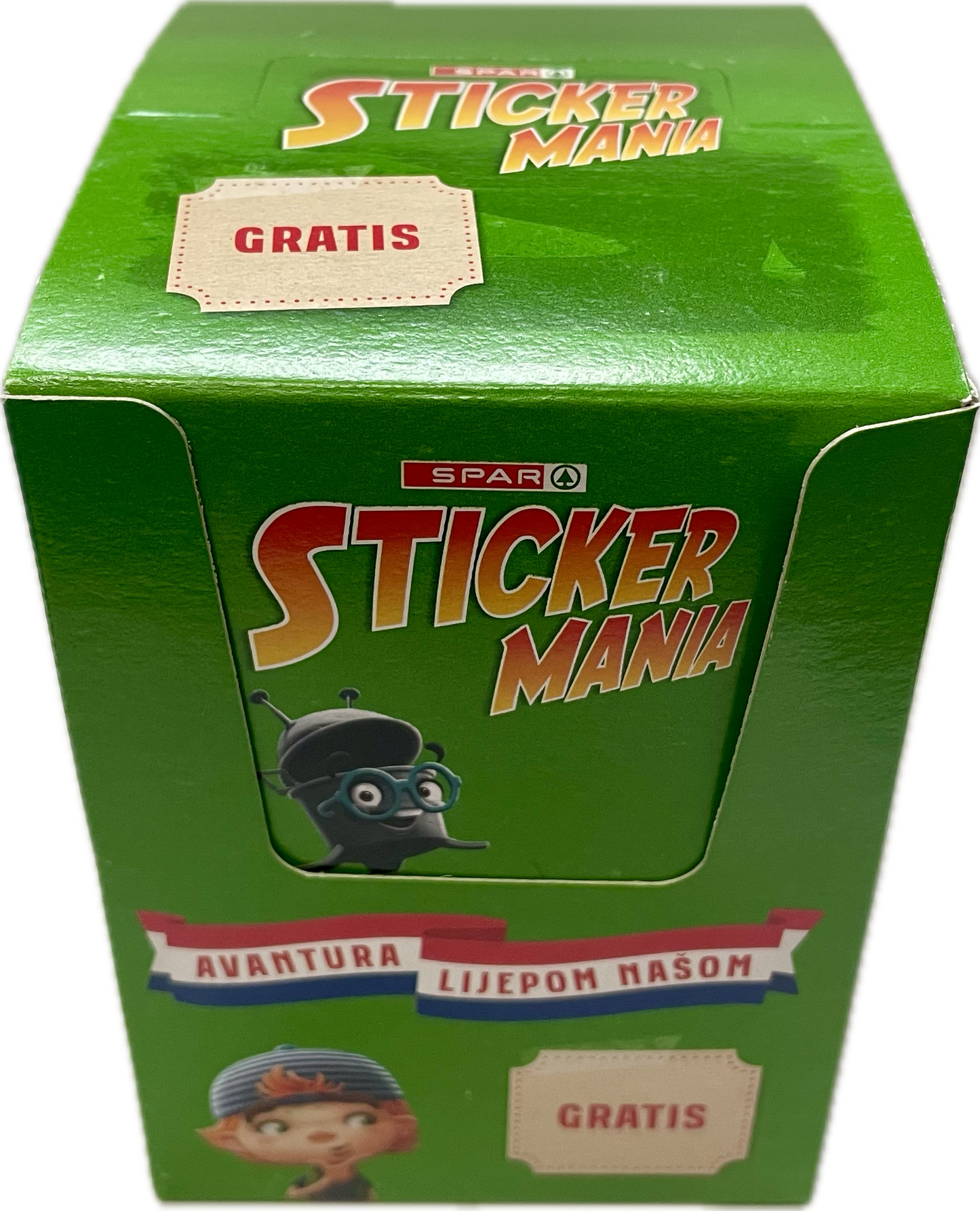 Stickermania Avantura Lijepom Našom kutija sa 100 paketića sličica