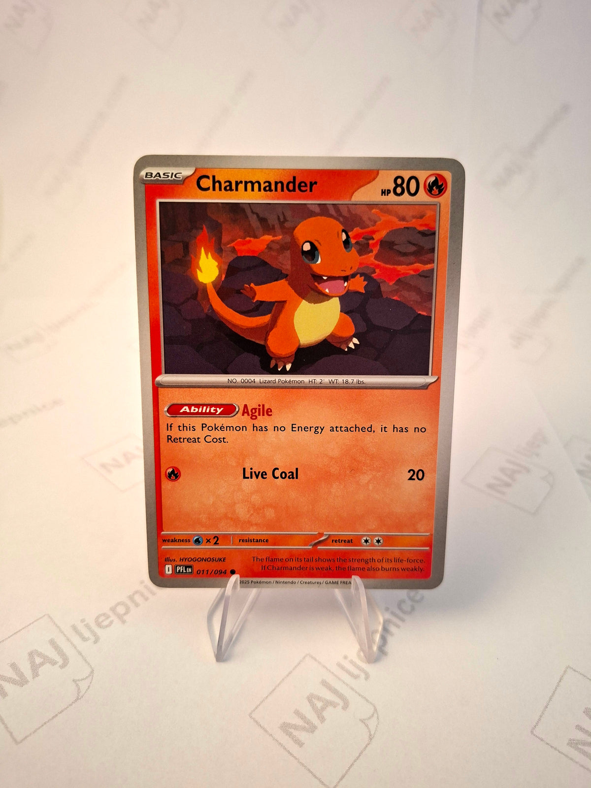 Charmander pokemon karta