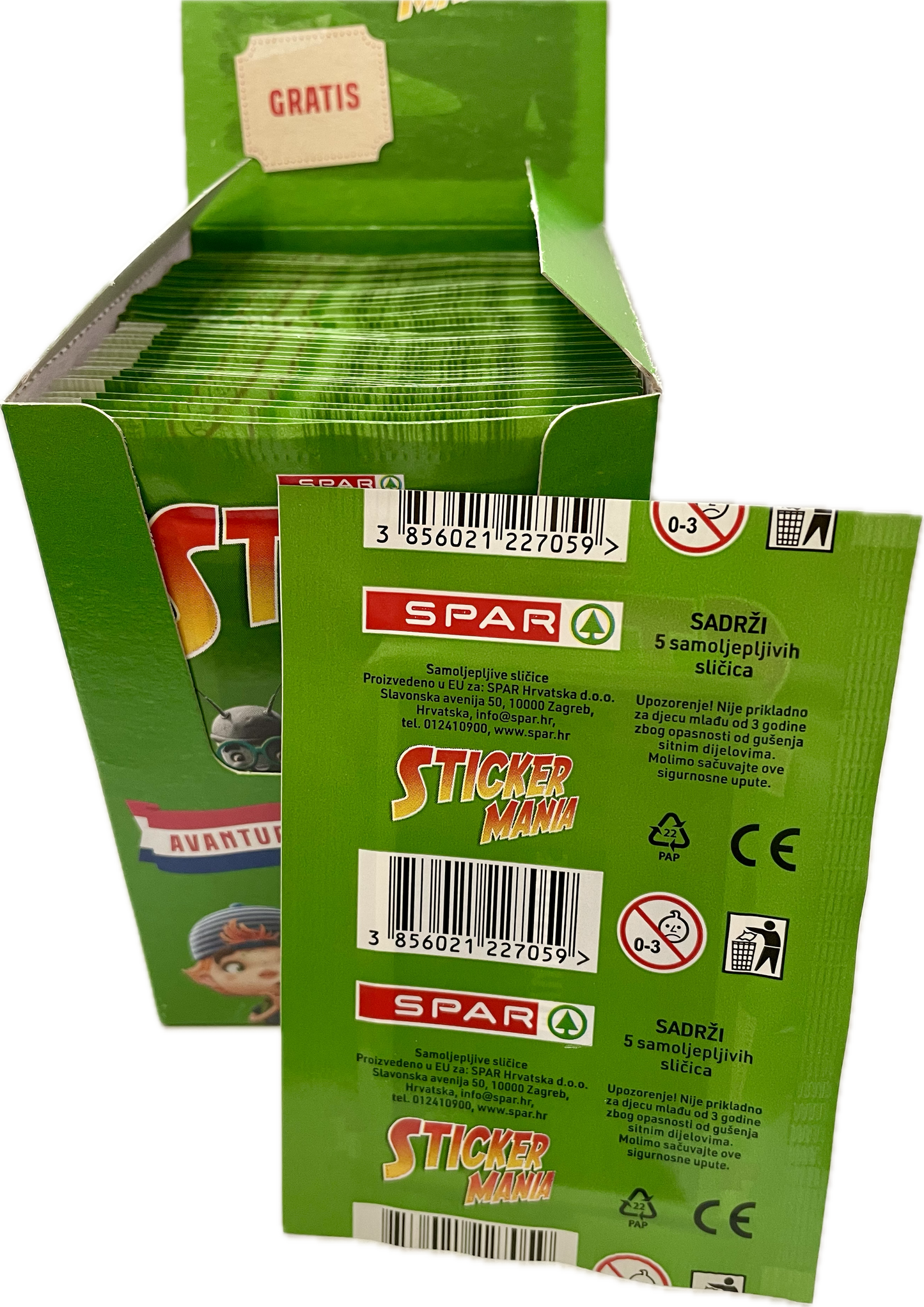 Stickermania Avantura Lijepom Našom BOX – Kutija sa 100 Paketića Sličica