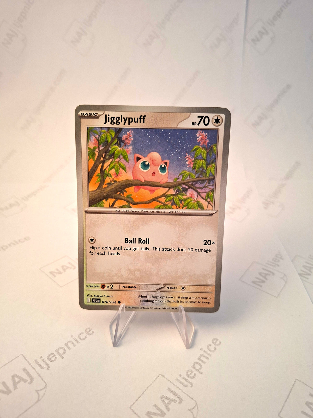 Jigglypuff Pokémon karta za Pokédex