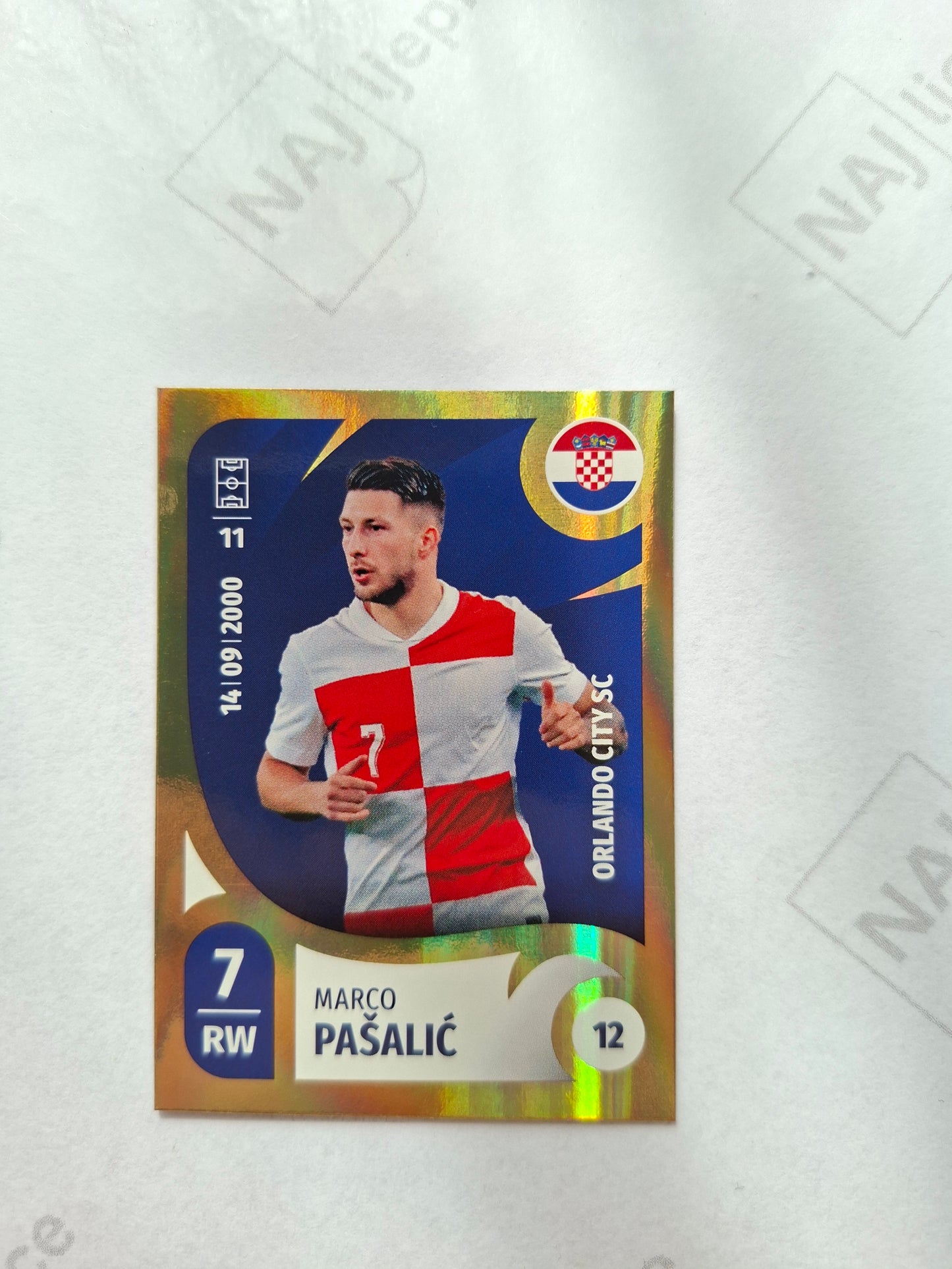 Marco Pašalić sportska kartica Playtine 2026