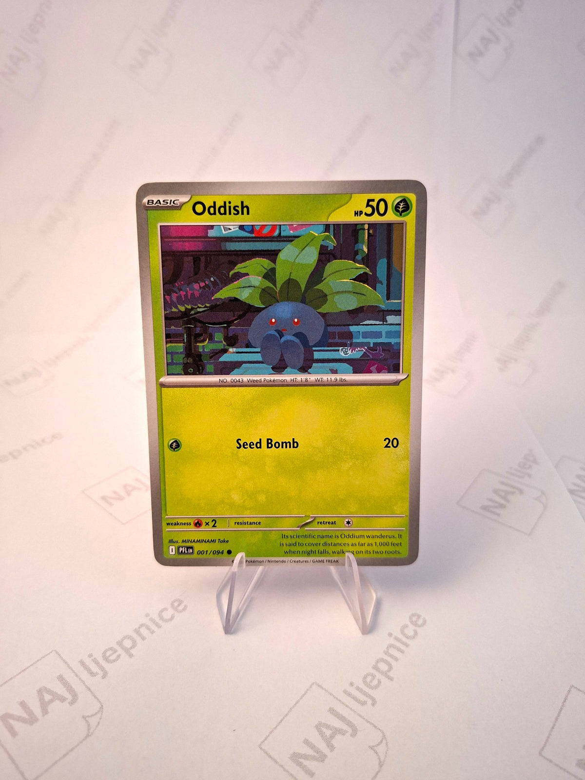 Oddish pokemon karta