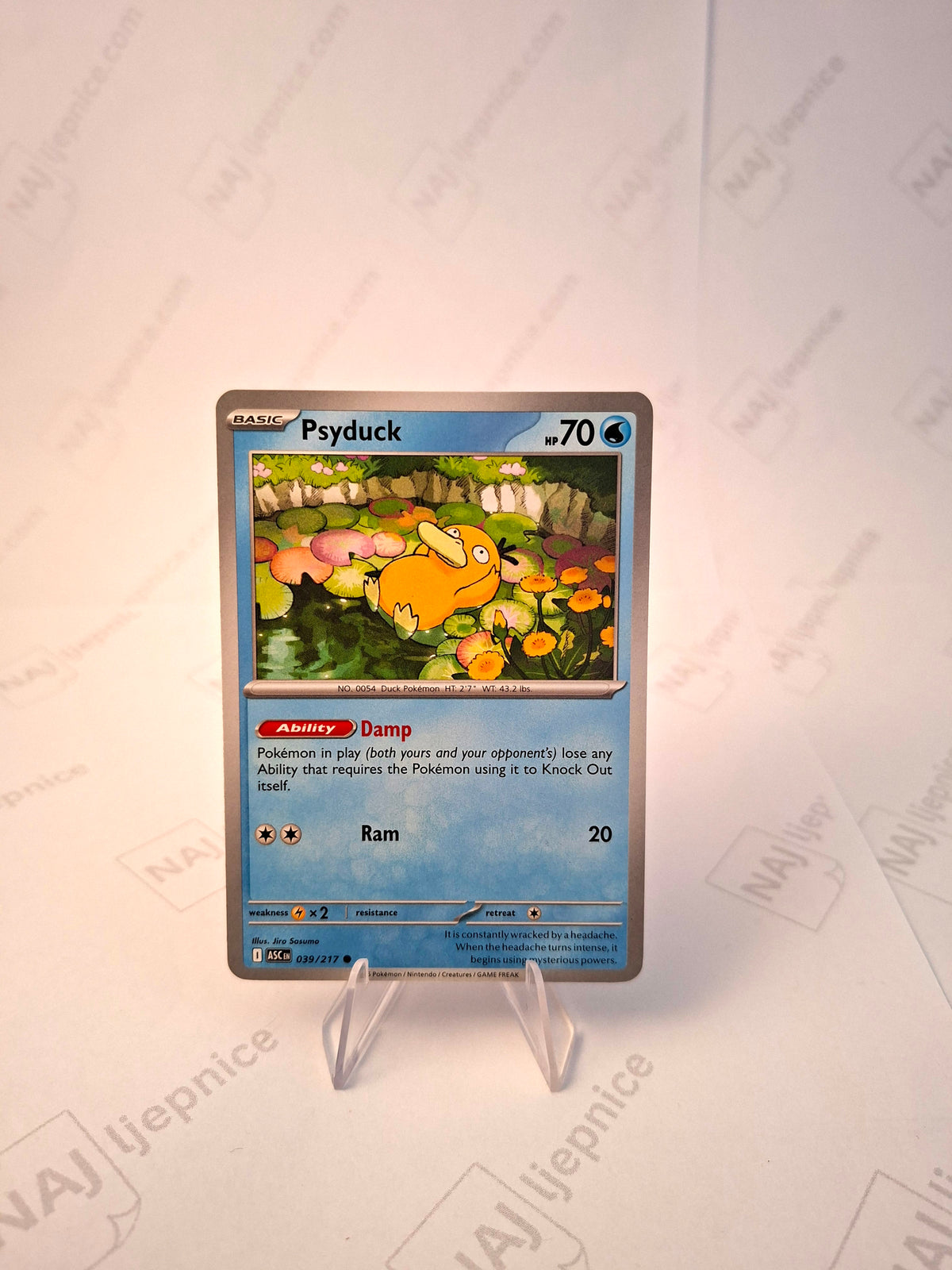 Psyduck Pokémon karta za Pokédex