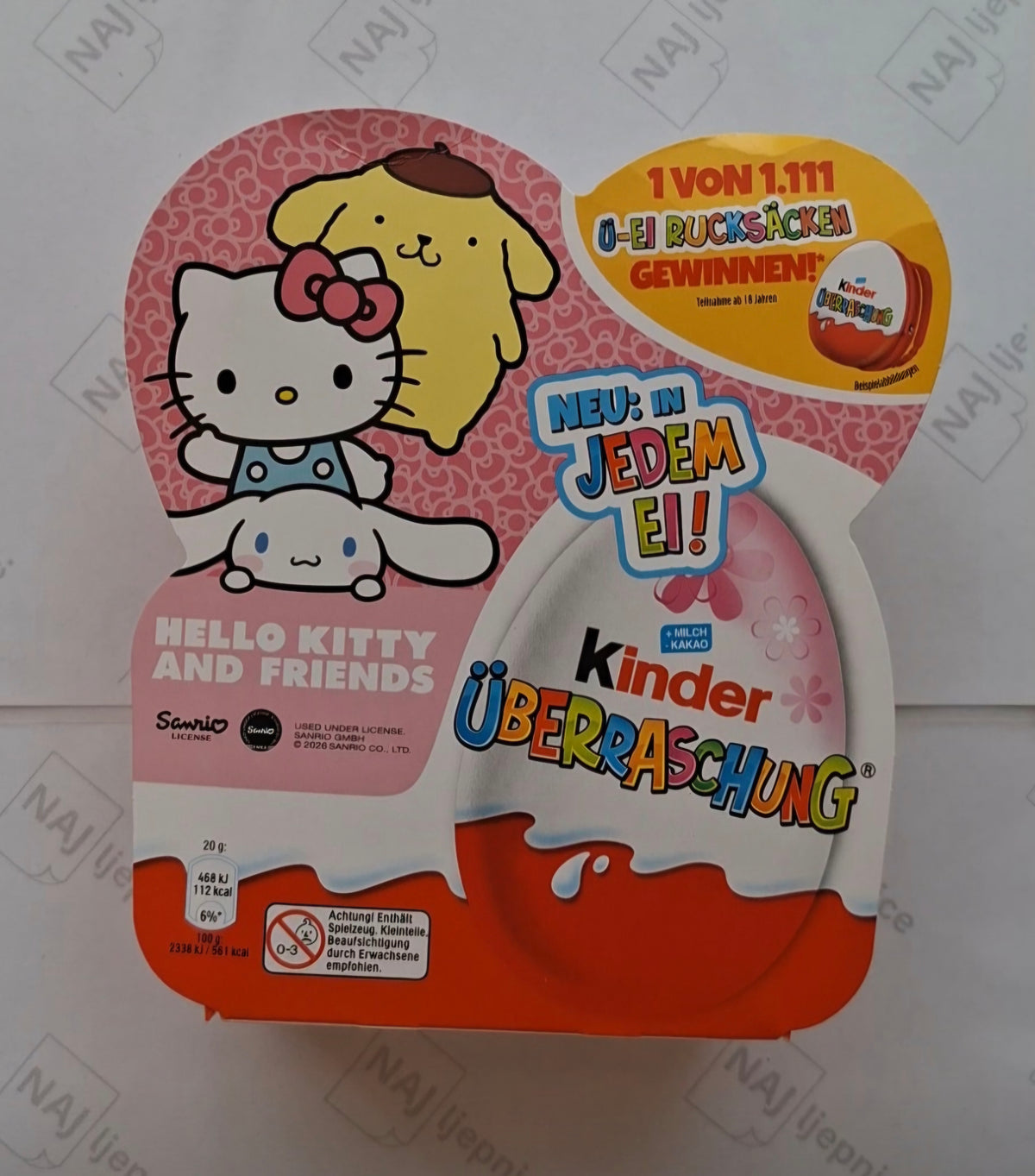 Hello Kitty and Friends Kinder Joy kolekcionarska figurica pakiranje