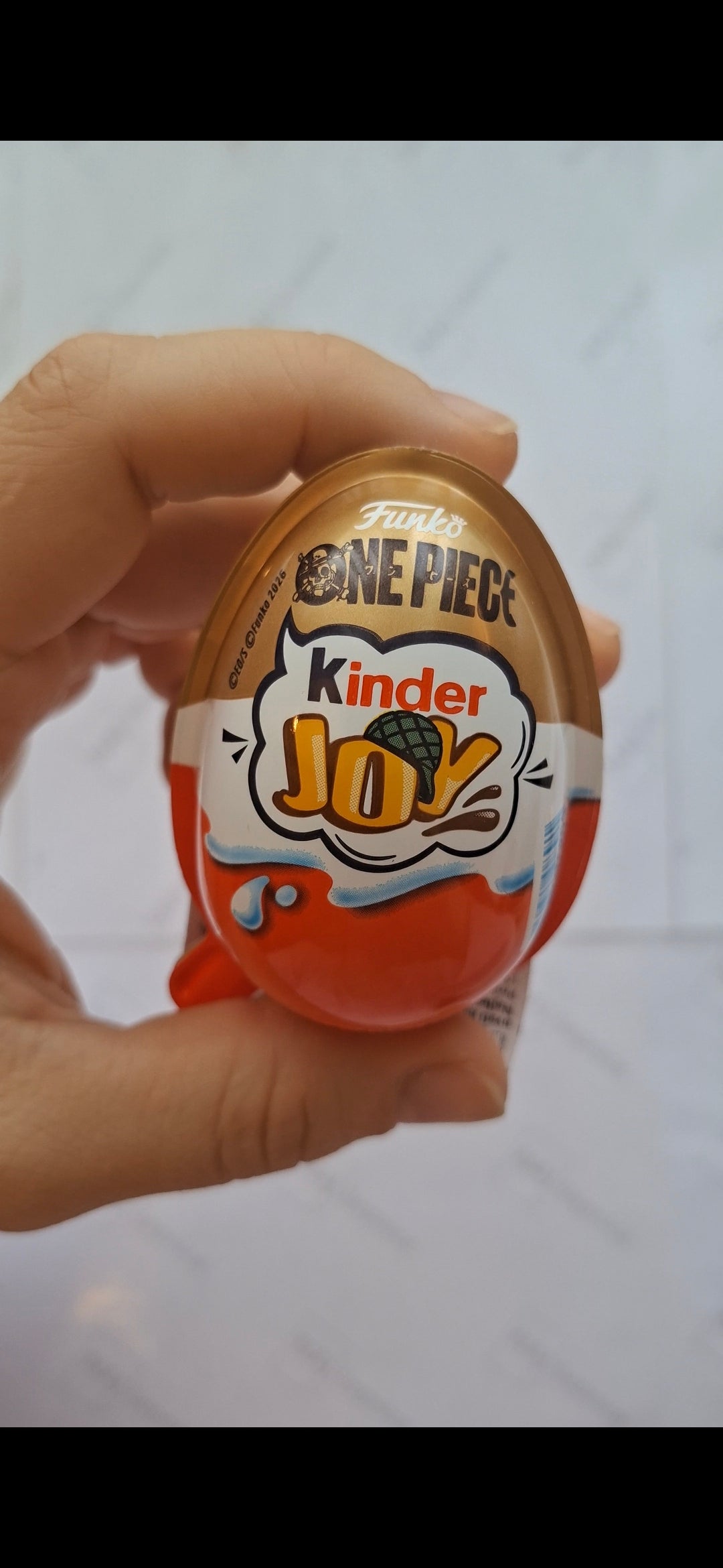 Kinder Joy Funko POP One Piece kolekcionarske neotvoreno jaje