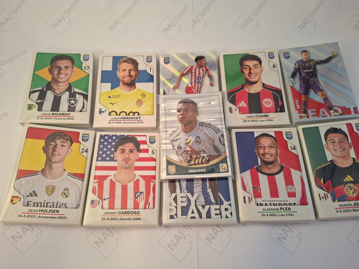 Panini FIFA 365 2026 potpuni set nogometnih naljepnica
