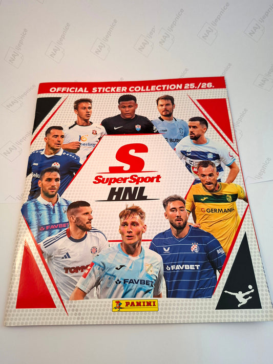 Panini HNL 25/26 nepopunjen album za sličice hrvatskog nogometa